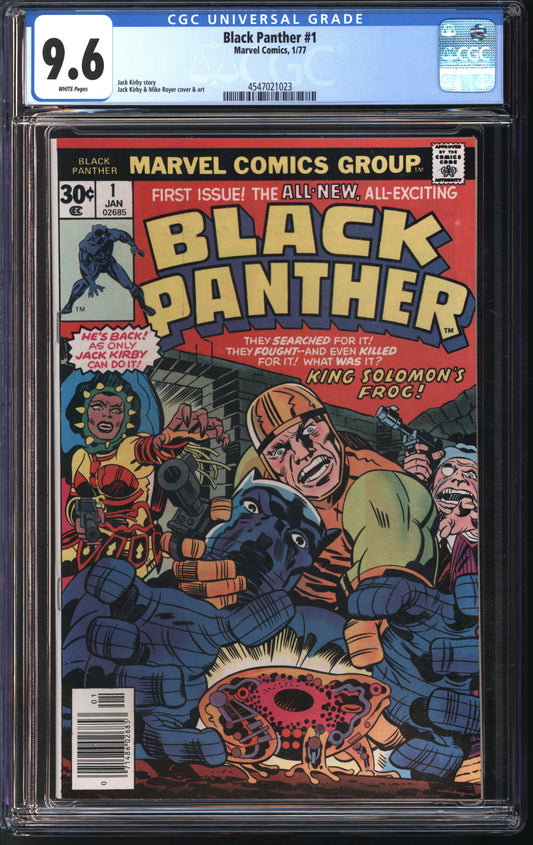 Marvel Comics Black Panther #1 1/77 CGC 9.6 White Pages