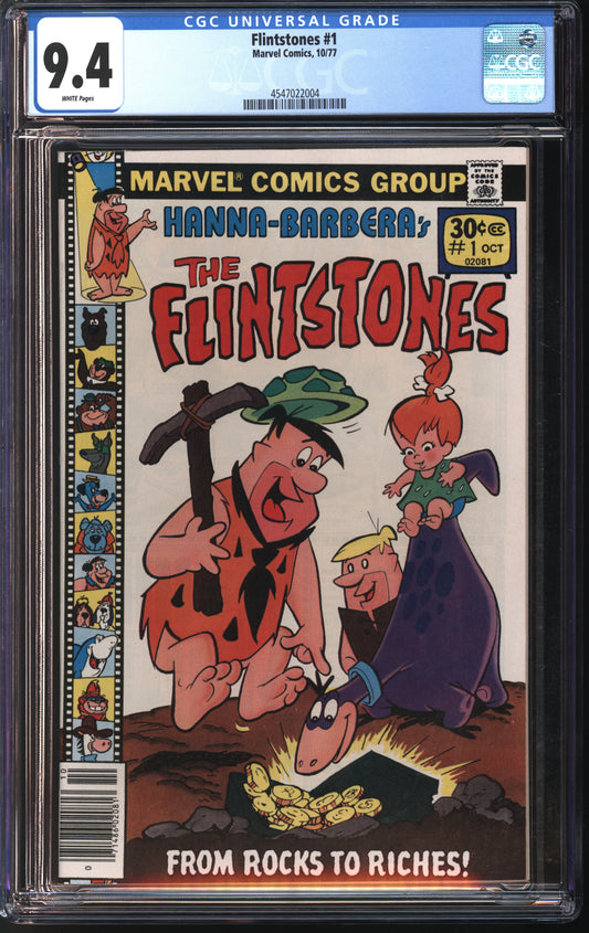 Marvel Comics Flintstones #1 10/77 CGC 9.4 White Pages