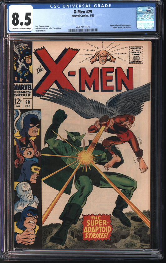 Marvel Comics X-Men #29 CGC 8.5 Off-White to White Pages