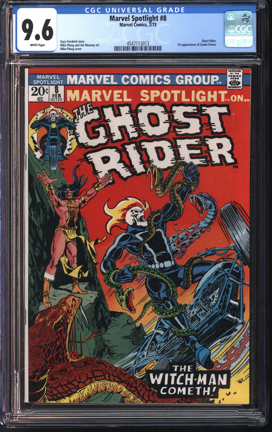 Marvel Comics Marvel Spotlight #8 2/73 CGC 9.6 White Page