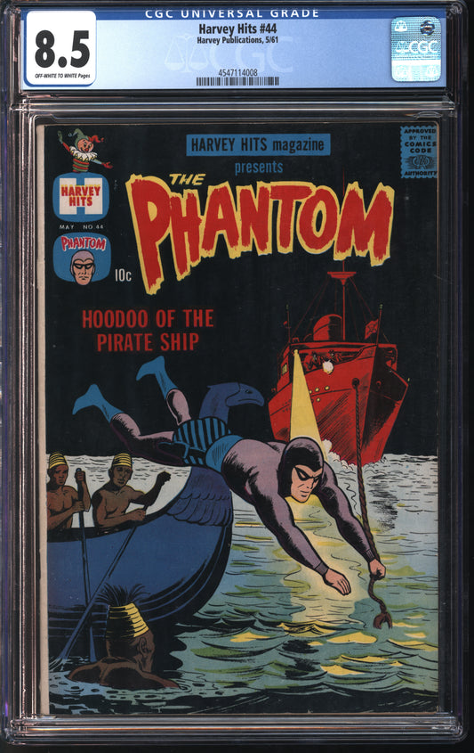 Harvey Pub. Harvey Hits #44 5/61 CGC 8.5 Off-White to White Pages