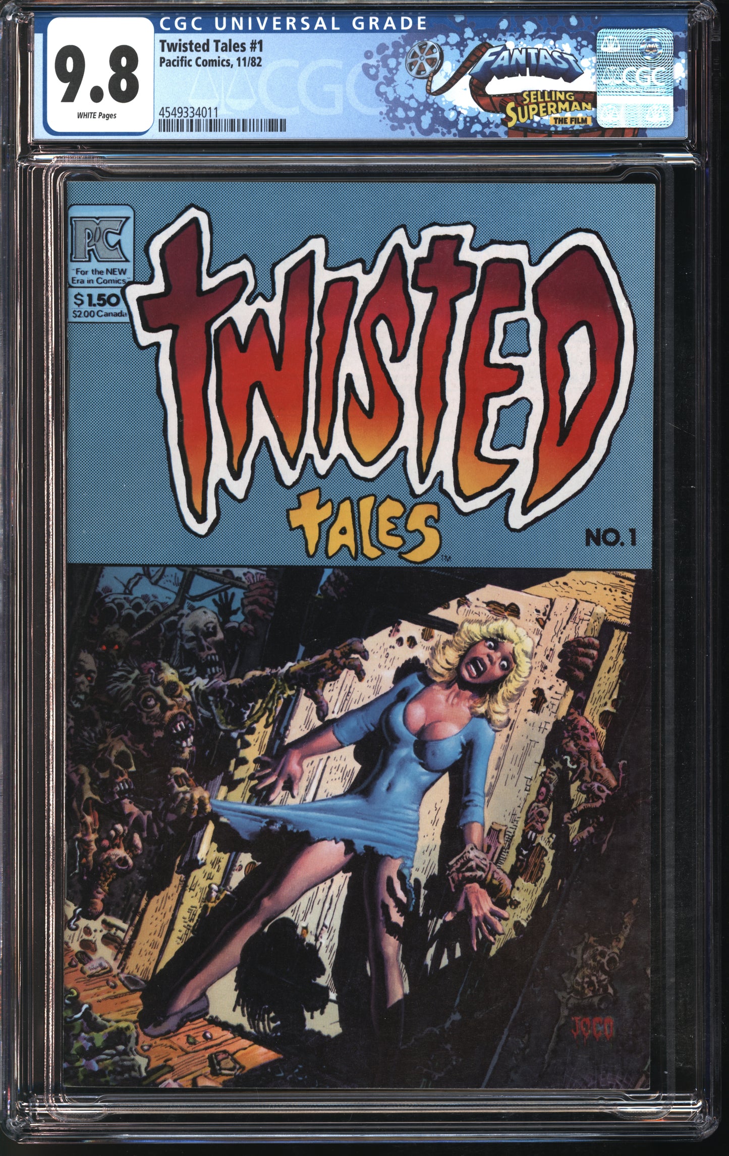 Pacific Comics Twisted Tales #1 11/82 FANTAST CGC 9.8 White Pages