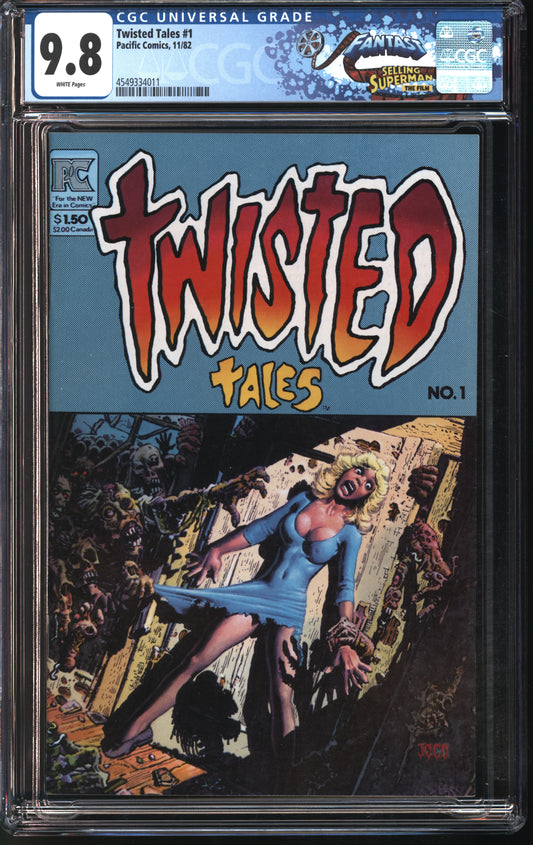 Pacific Comics Twisted Tales #1 11/82 FANTAST CGC 9.8 White Pages