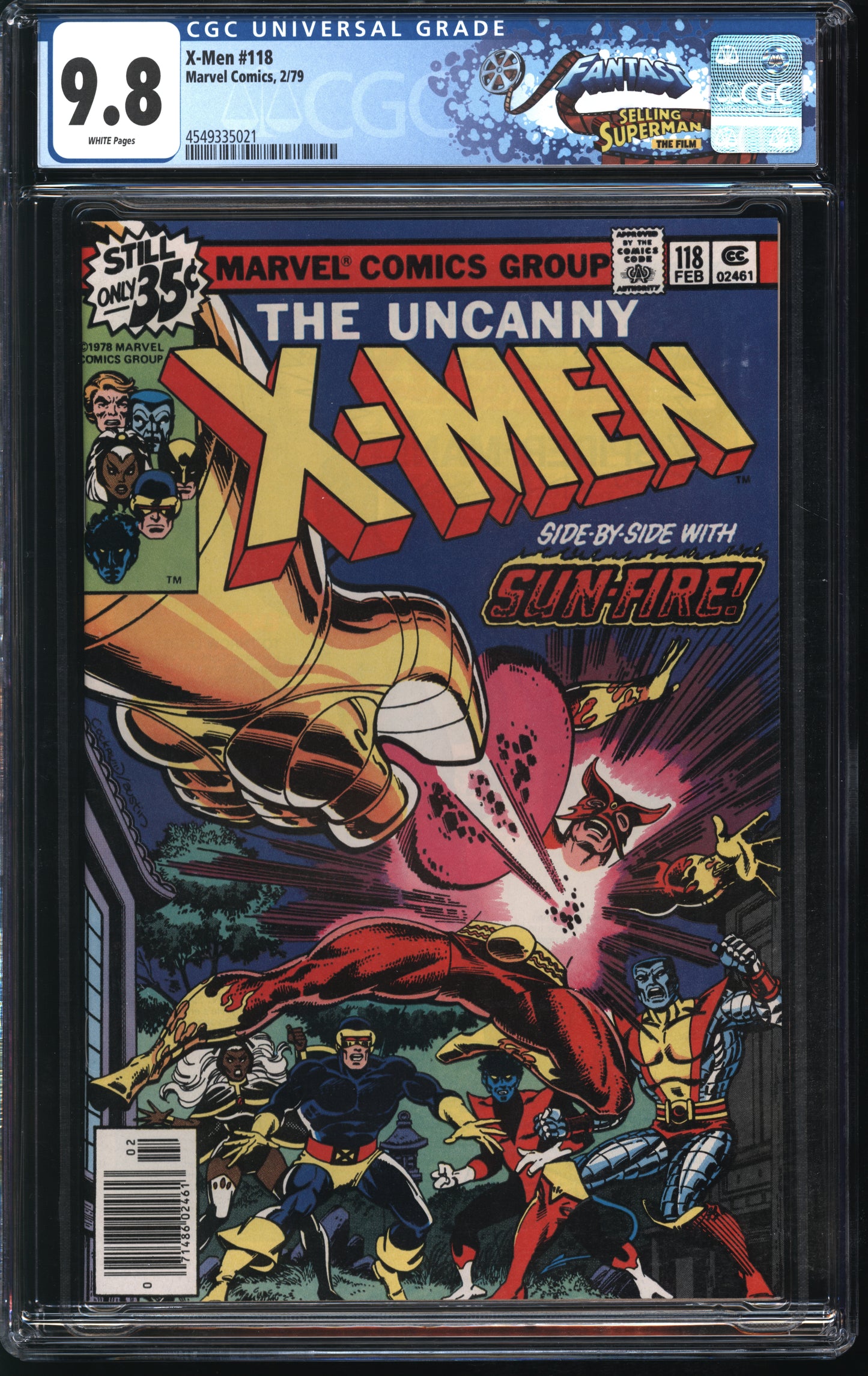 Marvel Comics X-Men #118 2/79 FANTAST CGC 9.8 White Pages