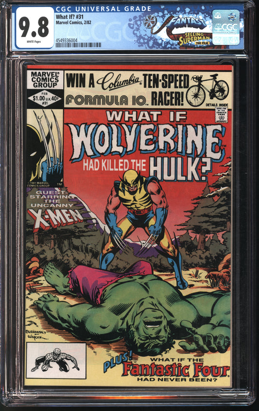 Marvel Comics What If? #31 2/82 FANTAST CGC 9.8 White Pages