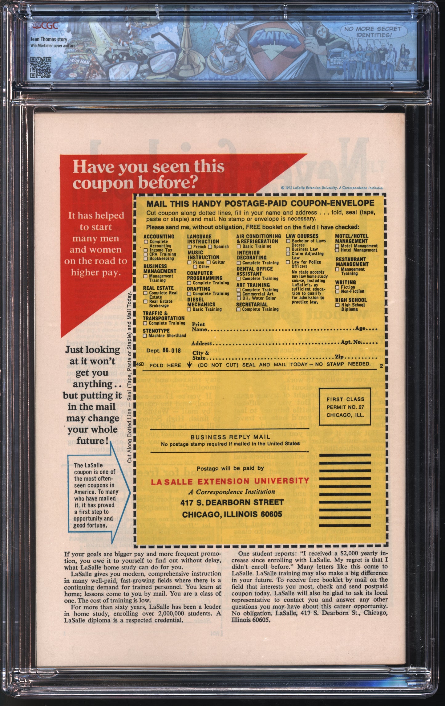 Marvel Comics Night Nurse #3 3/73 FANTAST CGC 9.2 White Pages