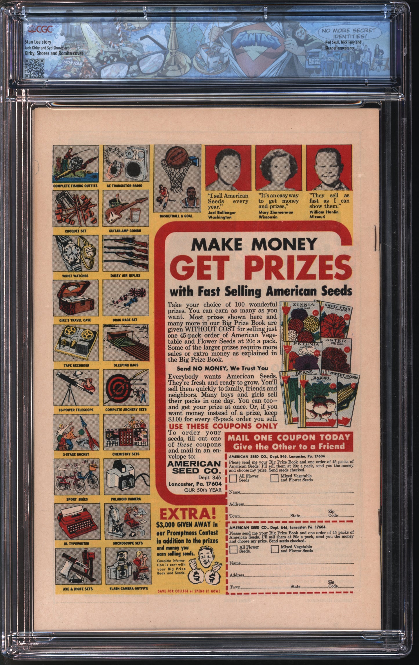 Marvel Comics Captain America #101 5/68 FANTAST CGC 9.6 White Pages