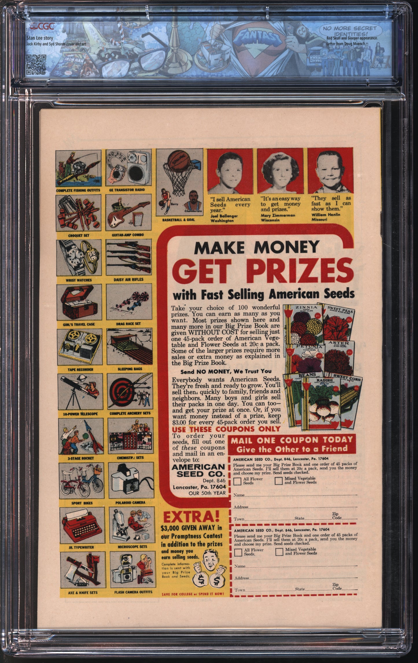 Marvel Comics Captain America #102 6/68 FANTAST CGC 9.6 Off-White to White Pages