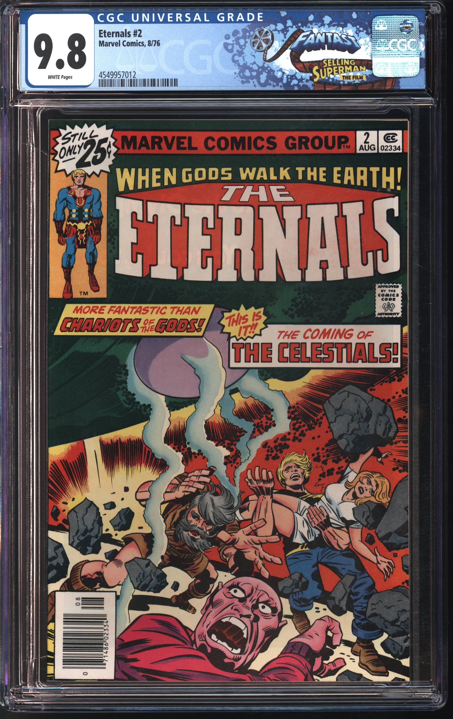 Marvel Comics Eternals #2 8/76 CGC FANTAST 9.8 White Pages