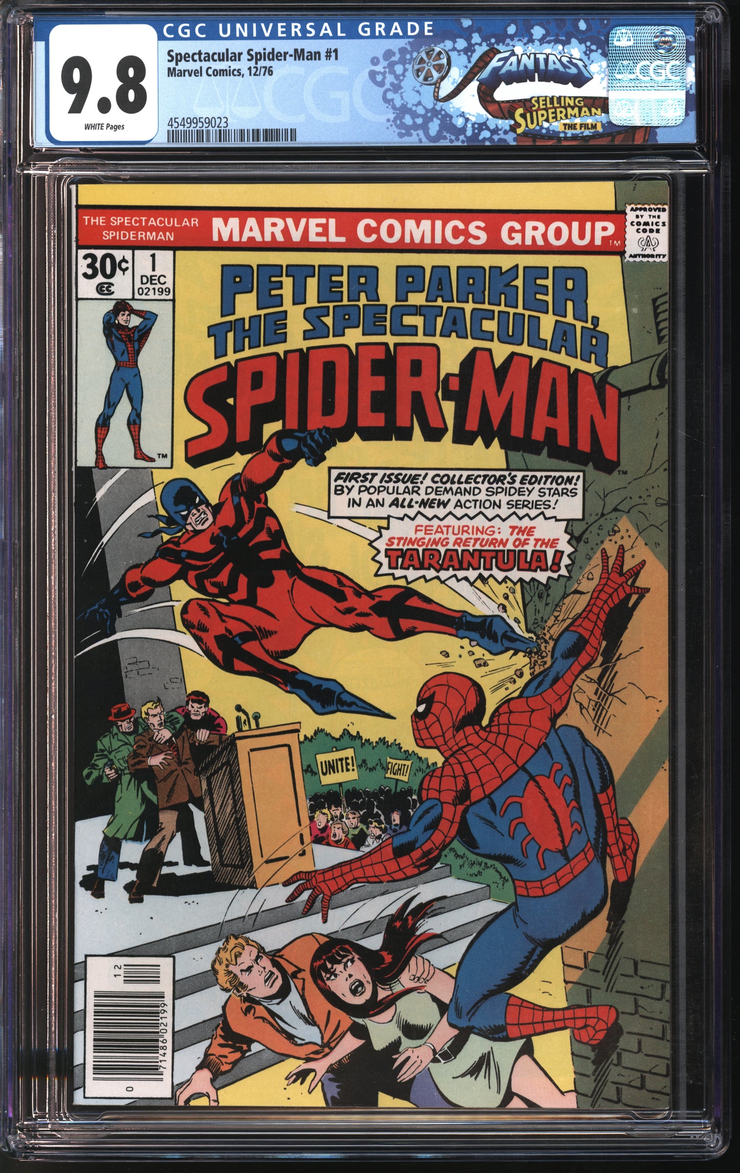 Marvel Spectacular Spider-Man #1 12/76 CGC 9.8 White Pages