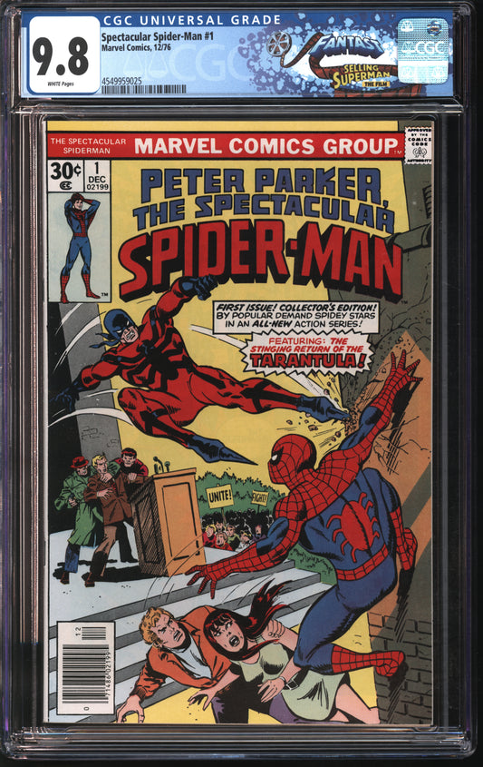 Marvel Spectacular Spider-Man #1 12/76 CGC 9.8 White Pages