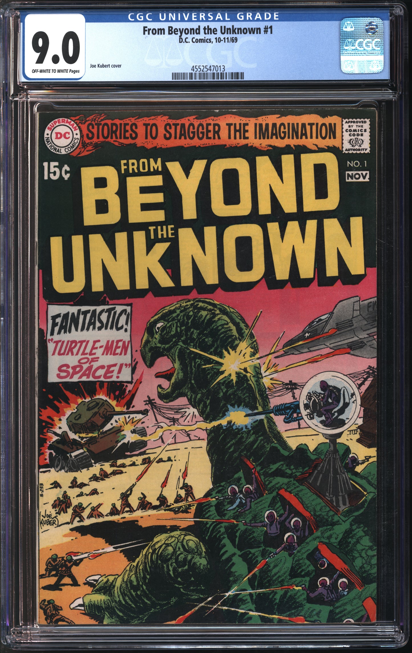 D.C. Comics From Beyond the Unknown #1 10-11/69 CGC 9.0 Off-White to White Pages