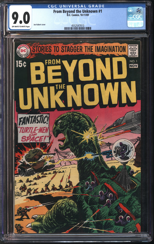 D.C. Comics From Beyond the Unknown #1 10-11/69 CGC 9.0 Off-White to White Pages