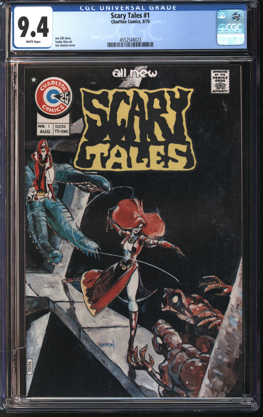 Charlton Comics Scary Tales #1 8/75 CGC 9.4 White Pages