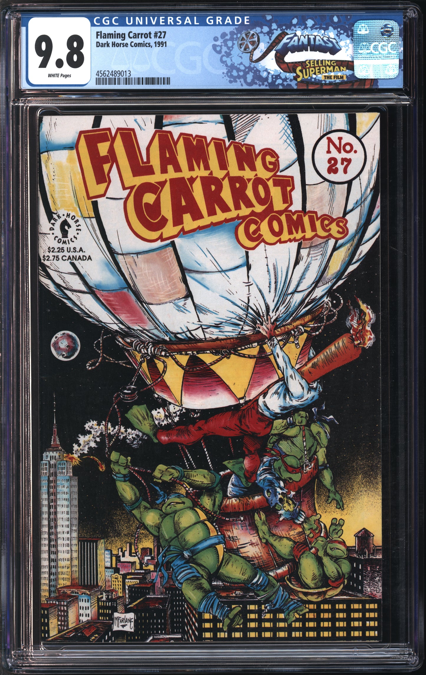 Dark Horse Comics Flaming Carrot #27 1991 FANTAST CGC 9.8 White Pages