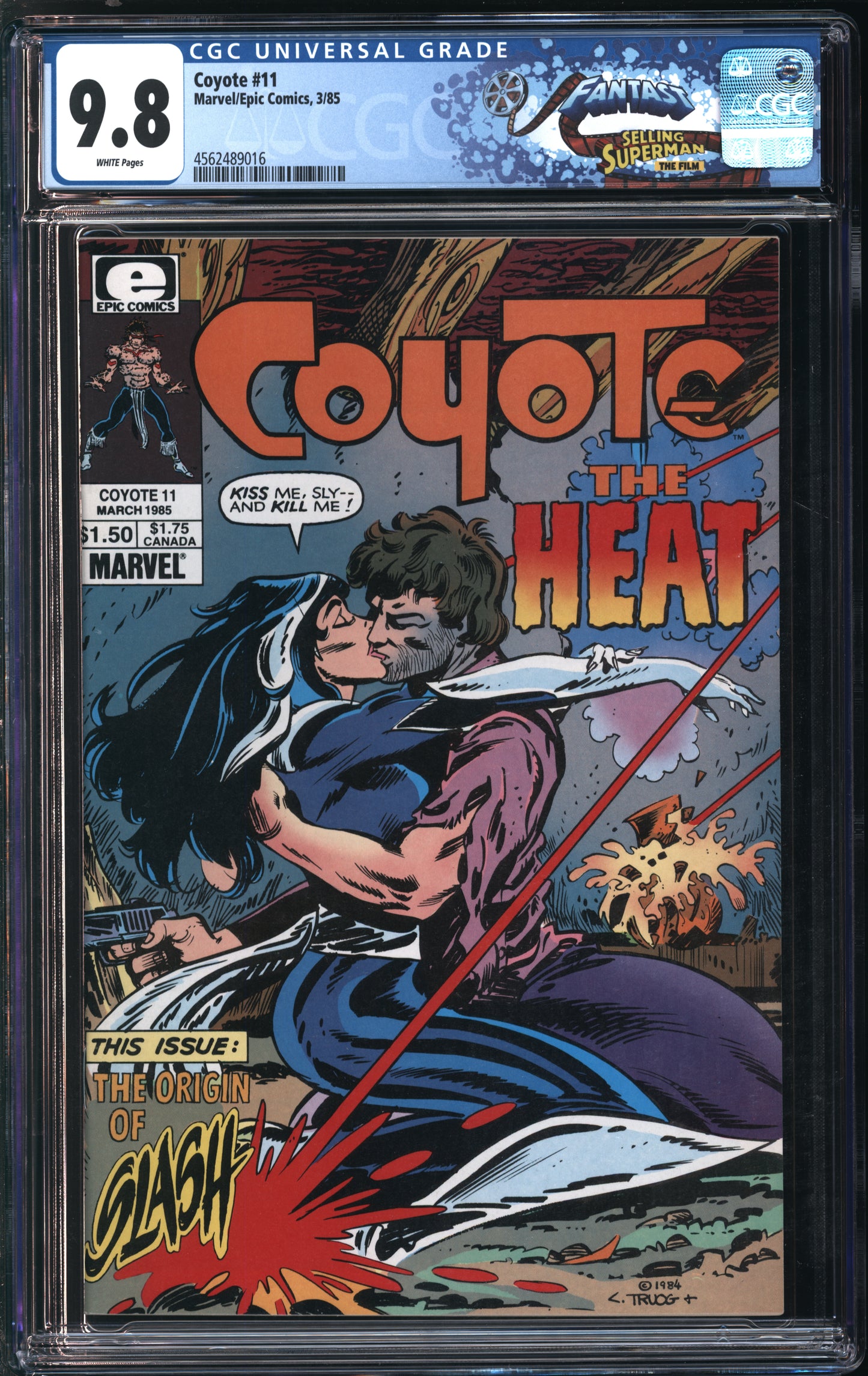 Marvel/Epic Comics Coyote #11 3/85 FANTAST CGC 9.8 White Pages
