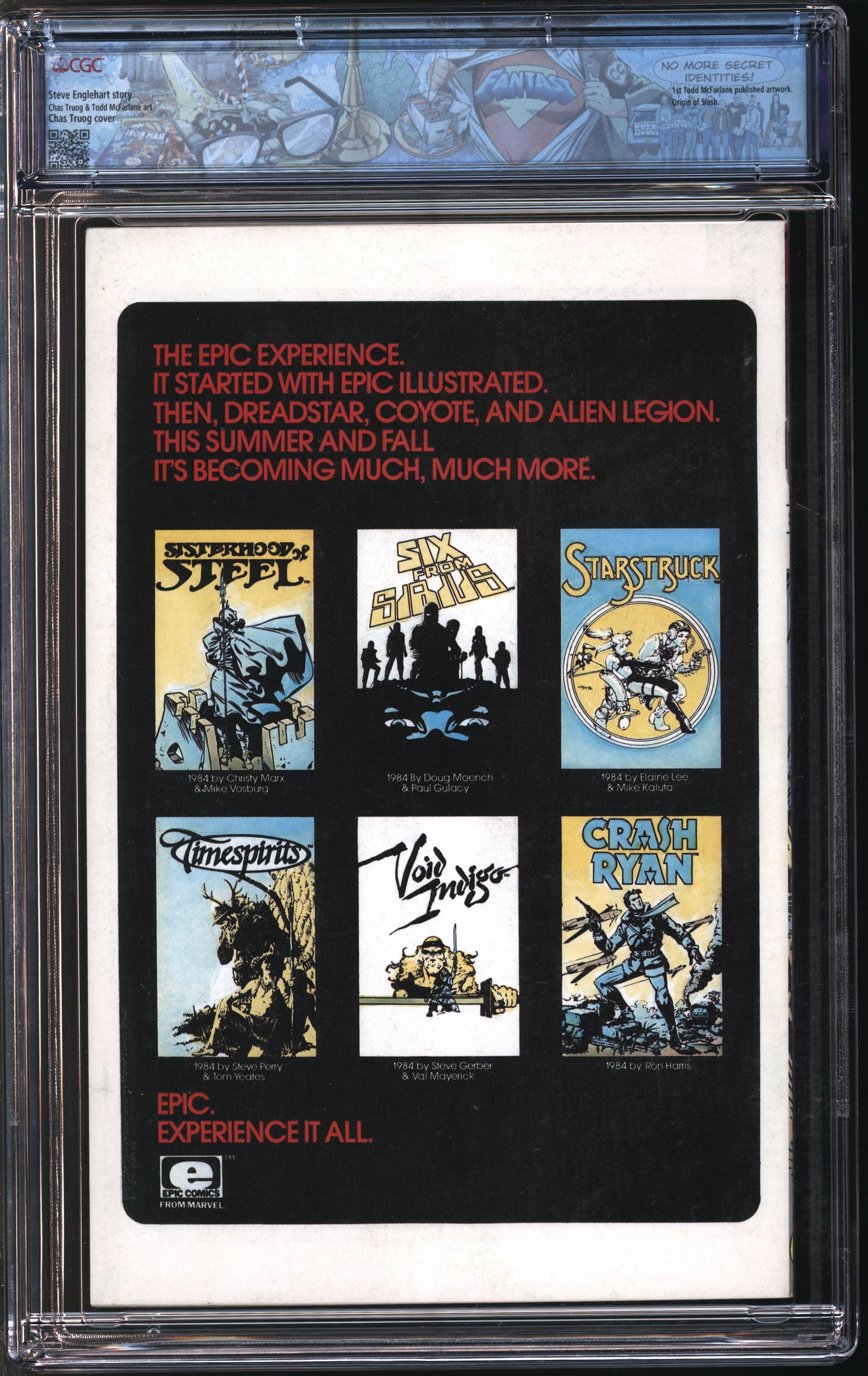 Marvel/Epic Comics Coyote #11 3/85 FANTAST CGC 9.8 White Pages