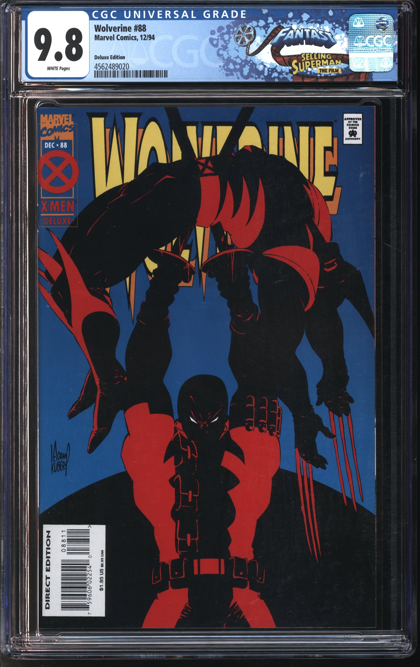 Marvel Comics Wolverine #1 12/94 FANTAST CGC 9.8 DELUXE Edition White Pages