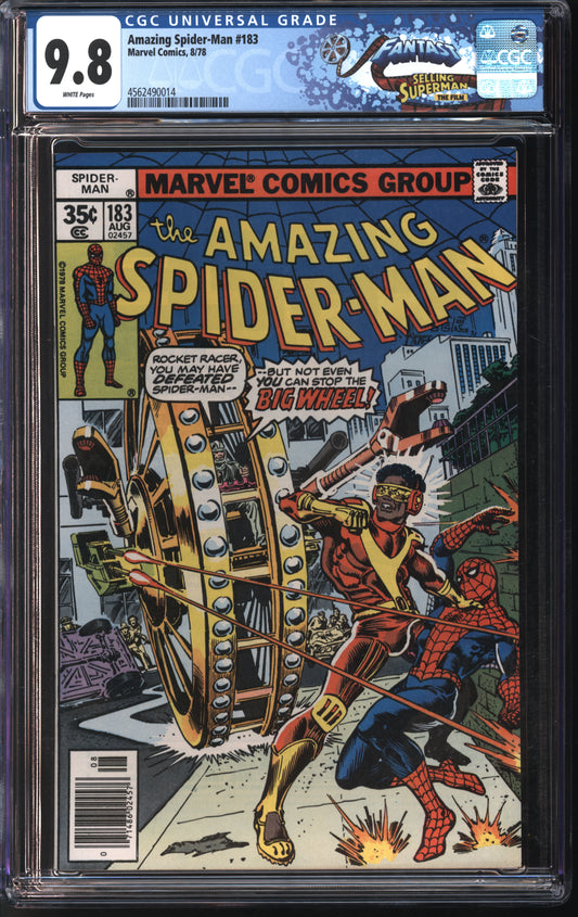 Marvel Comics Amazing Spider-Man #183 8/78 FANTAST CGC 9.8 White Pages