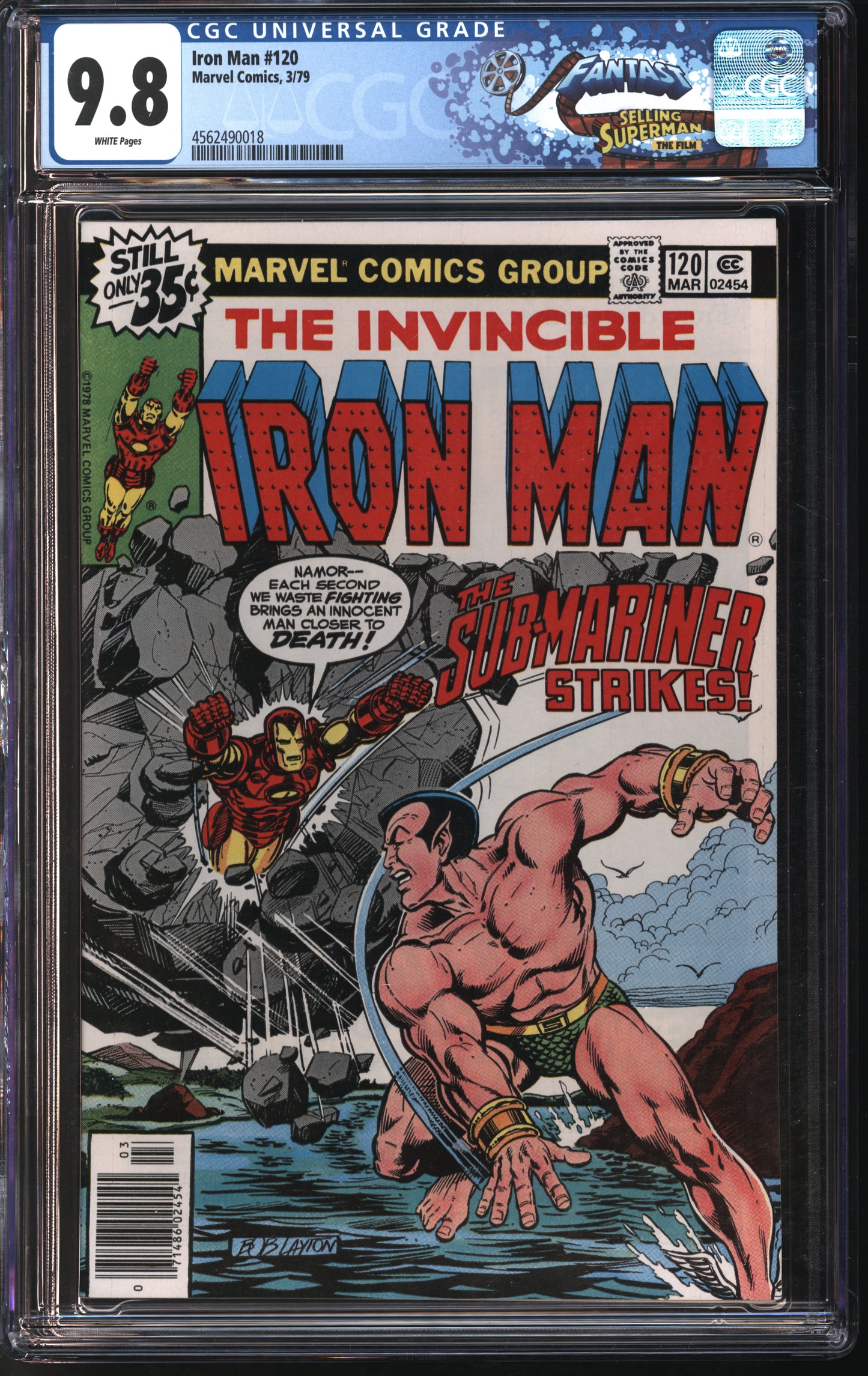 Marvel Comics Iron Man #181 3/79 FANTAST CGC 9.8 White Pages