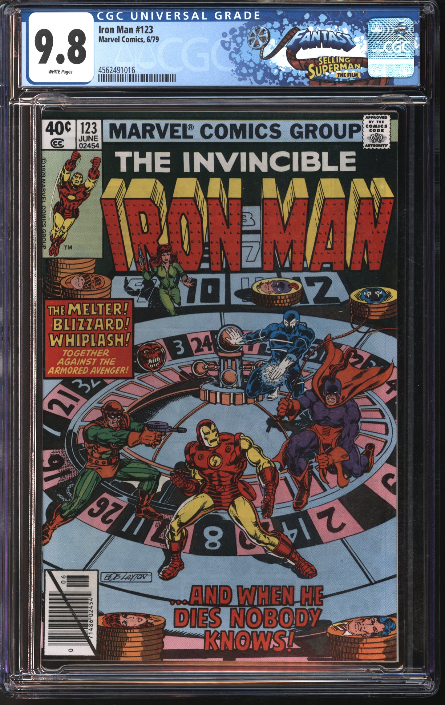 Marvel Comics Iron Man #123 6/79 FANTAST CGC 9.8 White Pages