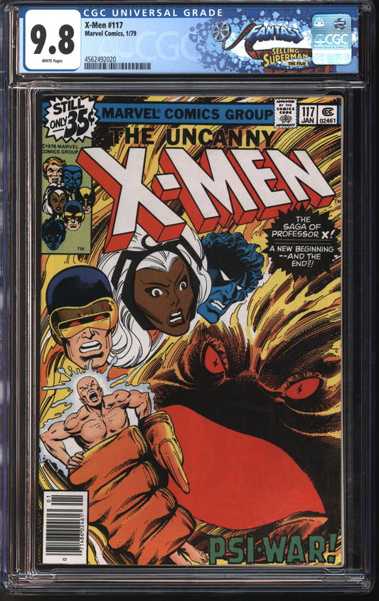 Marvel Comics X-men #117 1/79 FANTAST CGC 9.8 White Pages