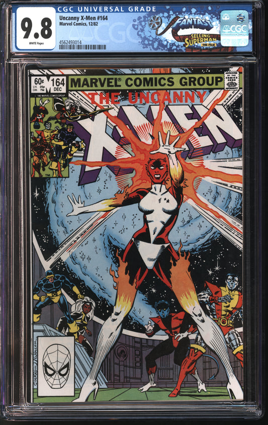 Marvel Comics Uncanny X-men #164 12/82 FANTAST CGC 9.8 White Pages