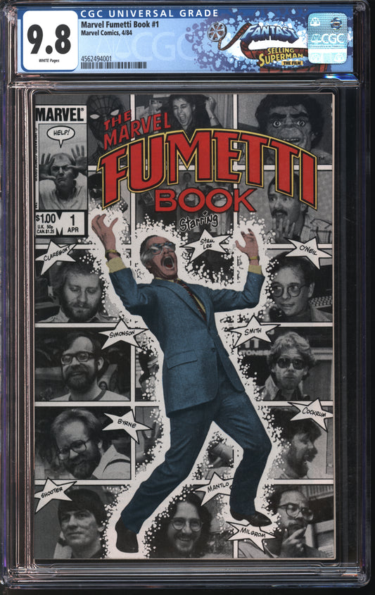 Marvel Comics Fumetti Book #1 4/84 FANTAST CGC 9.8 White Pages