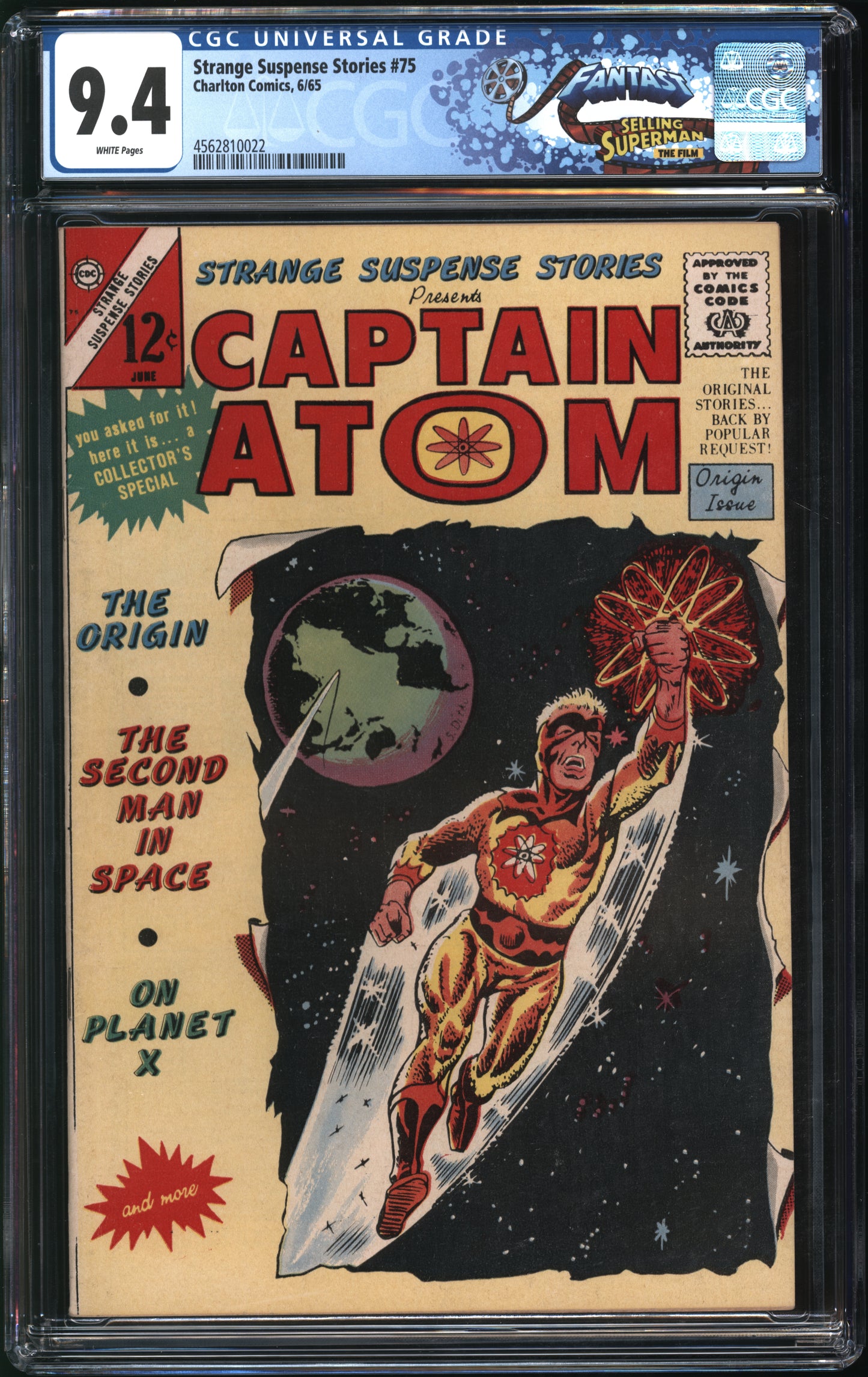 Charlton Comics Strange Suspense Stories #75 6/65 FANTAST CGC 9.4 White Pages