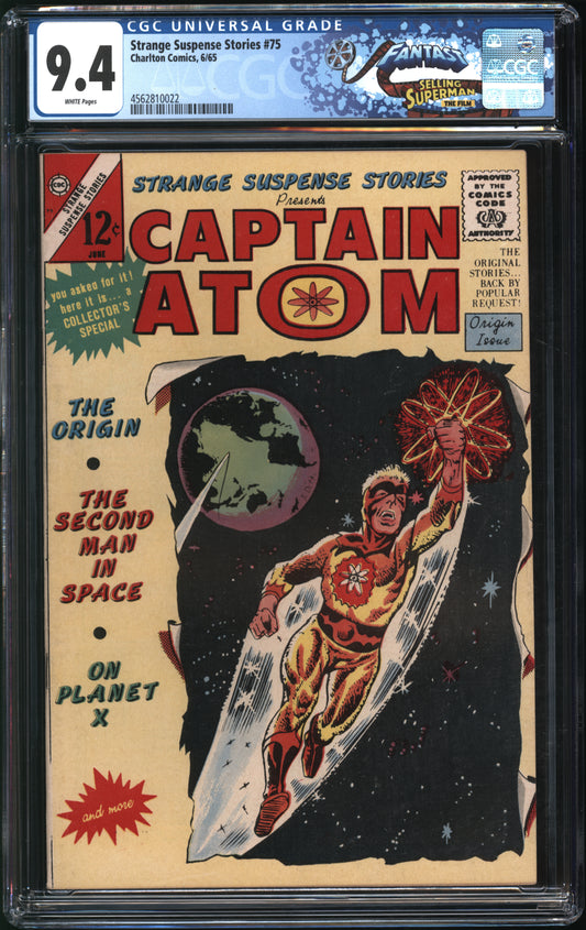 Charlton Comics Strange Suspense Stories #75 6/65 FANTAST CGC 9.4 White Pages