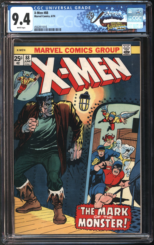 Marvel Comics X-Men #88 6/74 FANTAST CGC 9.4 White Pages