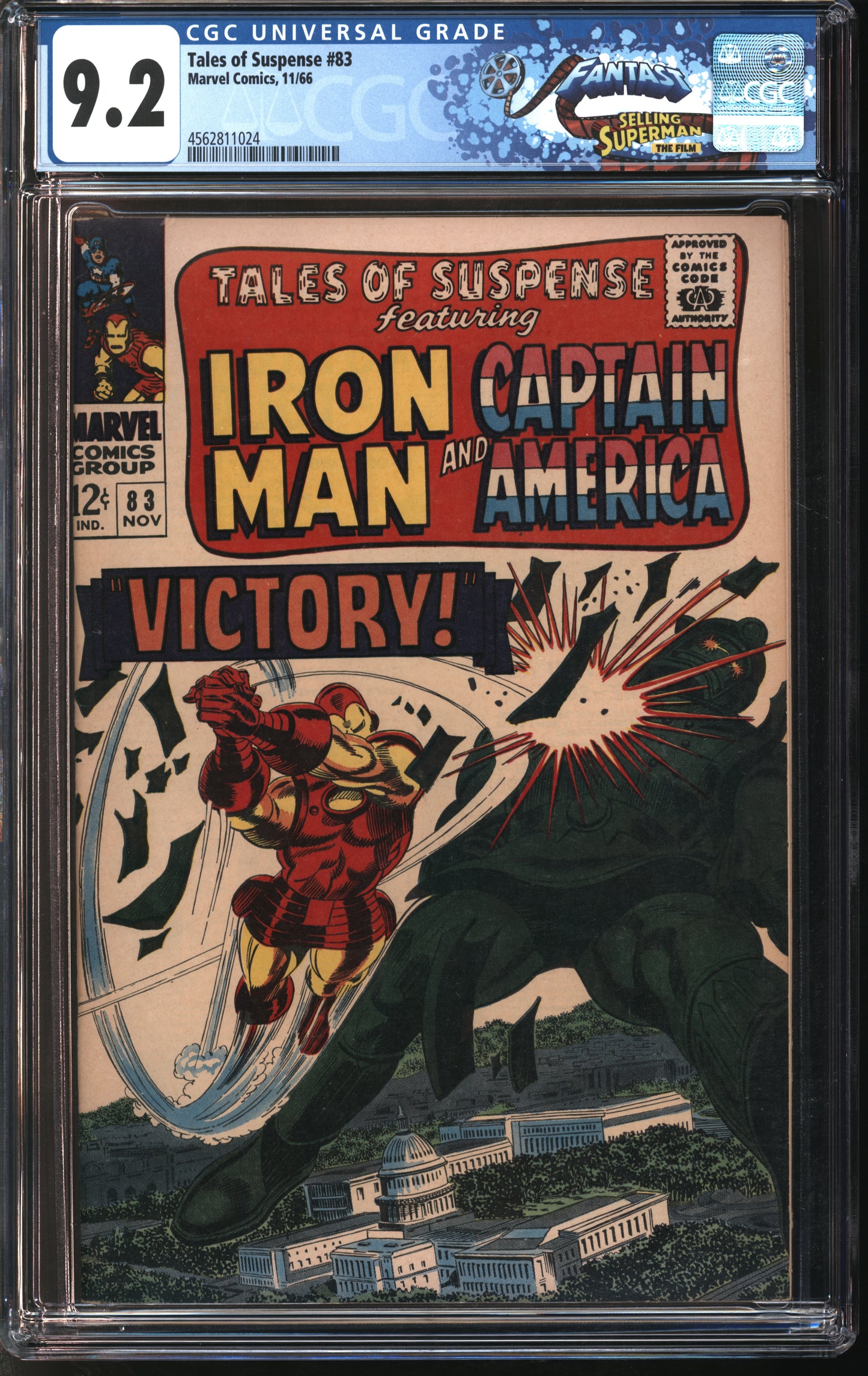 Marvel Comics Tales of Suspense #83 11/66 FANTAST CGC 9.2 White Pages