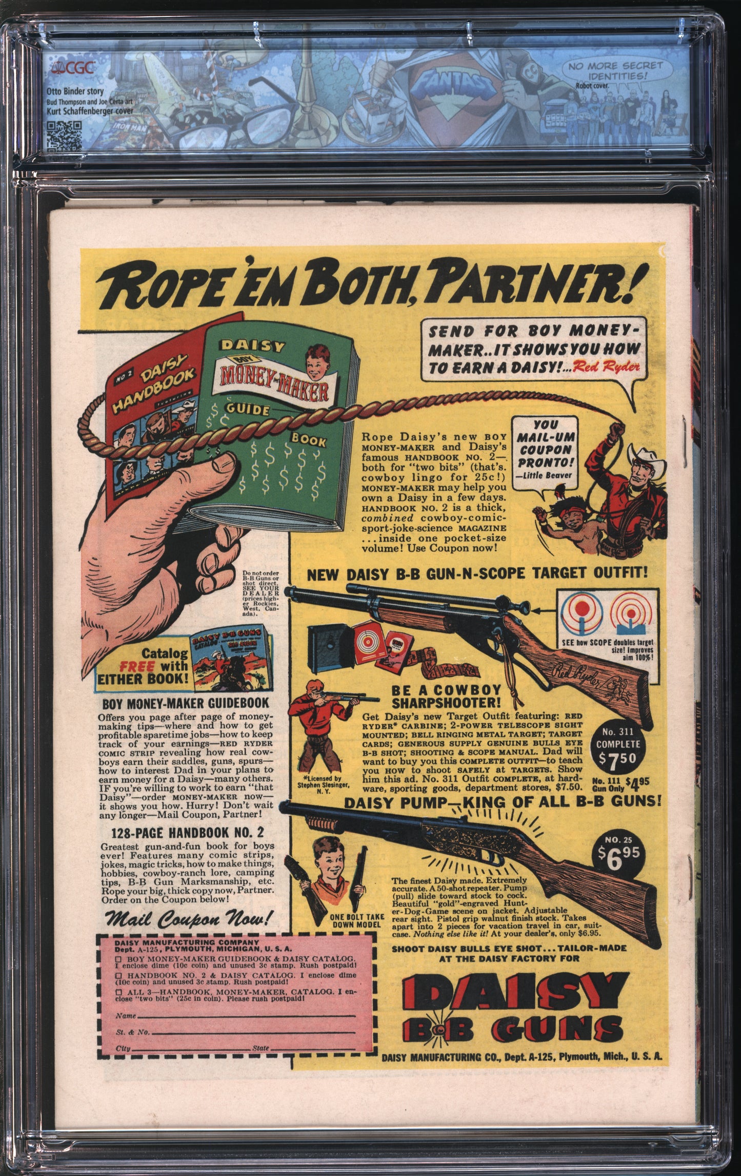 Fawcett Pub. Captain Marvel Jr. #87 7/50 FANTAST CGC 6.5 Off-White to White Pages