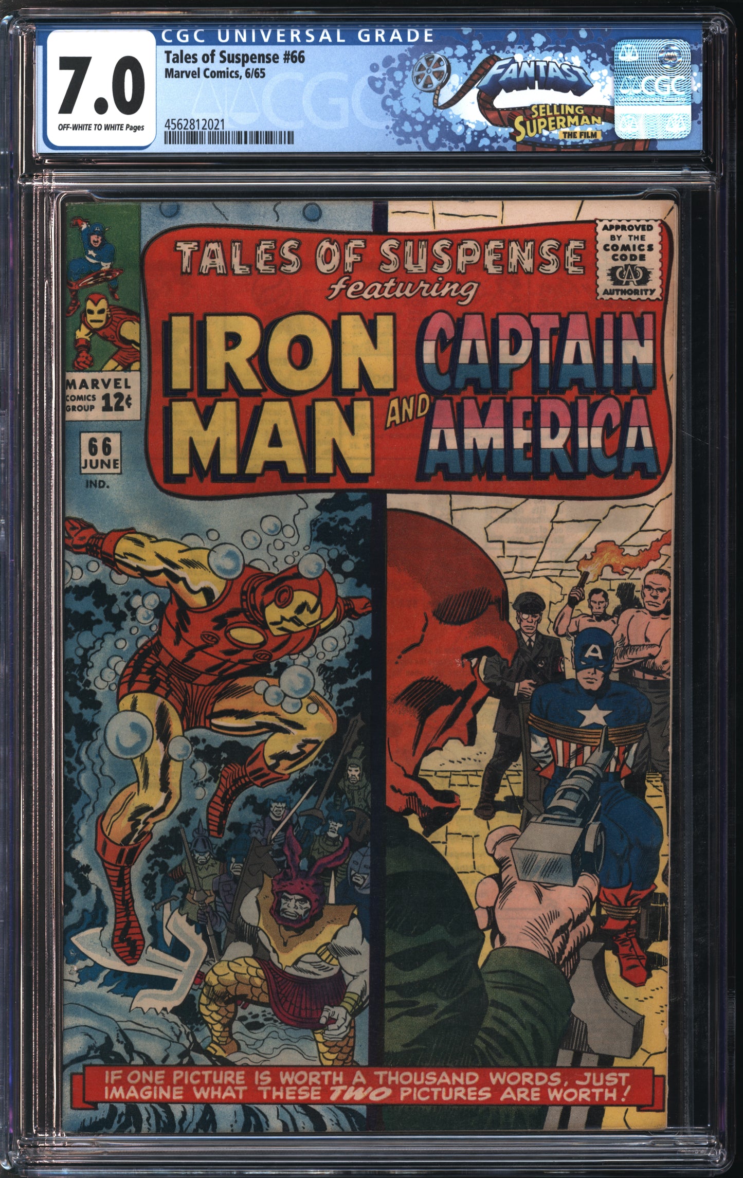 Marvel Comics Tales of Suspense #66 6/65 FANTAST CGC 7.0 Off-White to White Pages