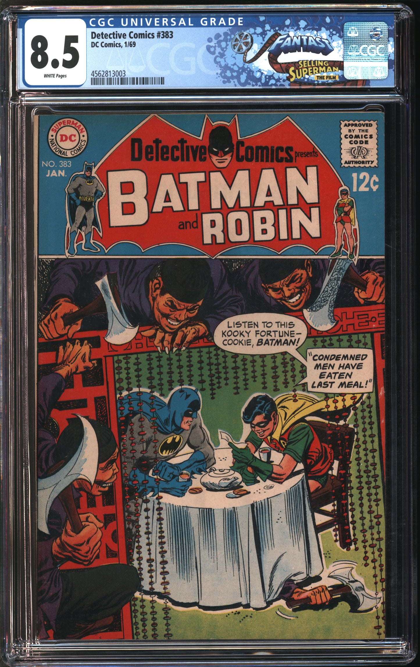 D.C. Comics Detective Comics #383 1/69 FANTAST CGC 8.5 White Pages