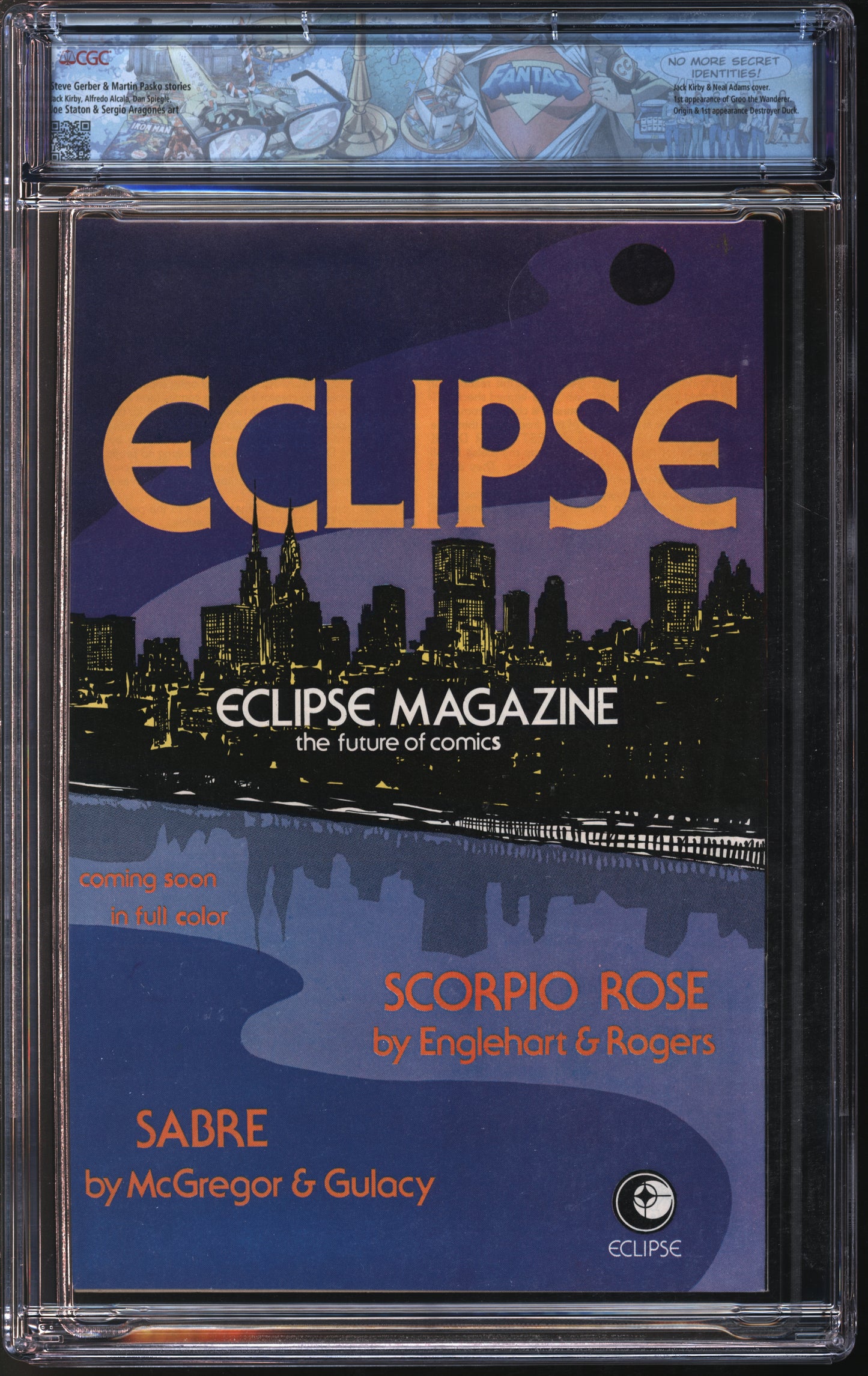 Eclipse Comics Destroyer Duck #1 2/82 FANTAST CGC 9.8 White Pages