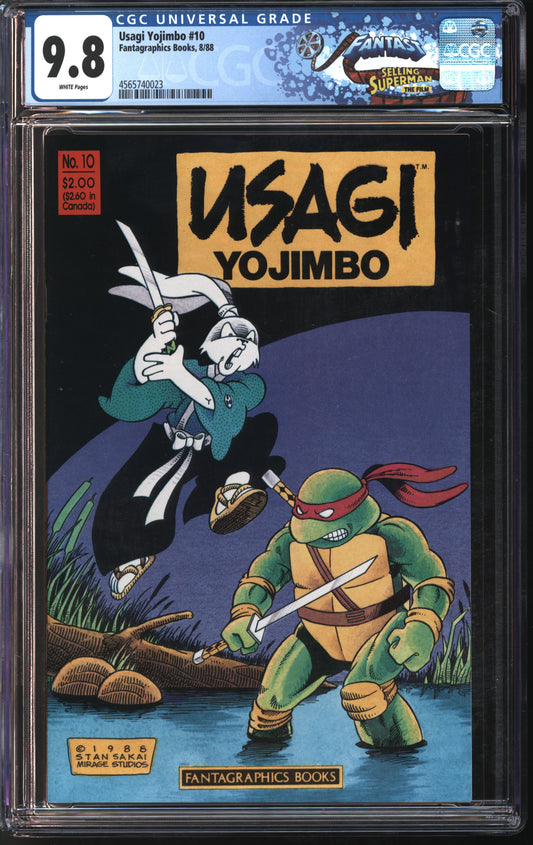 Fantagraphics Books Usagi Yojimbo #10 8/88 FANTAST CGC 9.8 White Pages