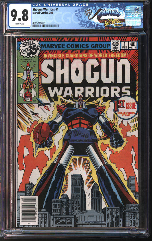Marvel Comics Shogun Warriors #1 2/79 FANTAST CGC 9.8 White Pages