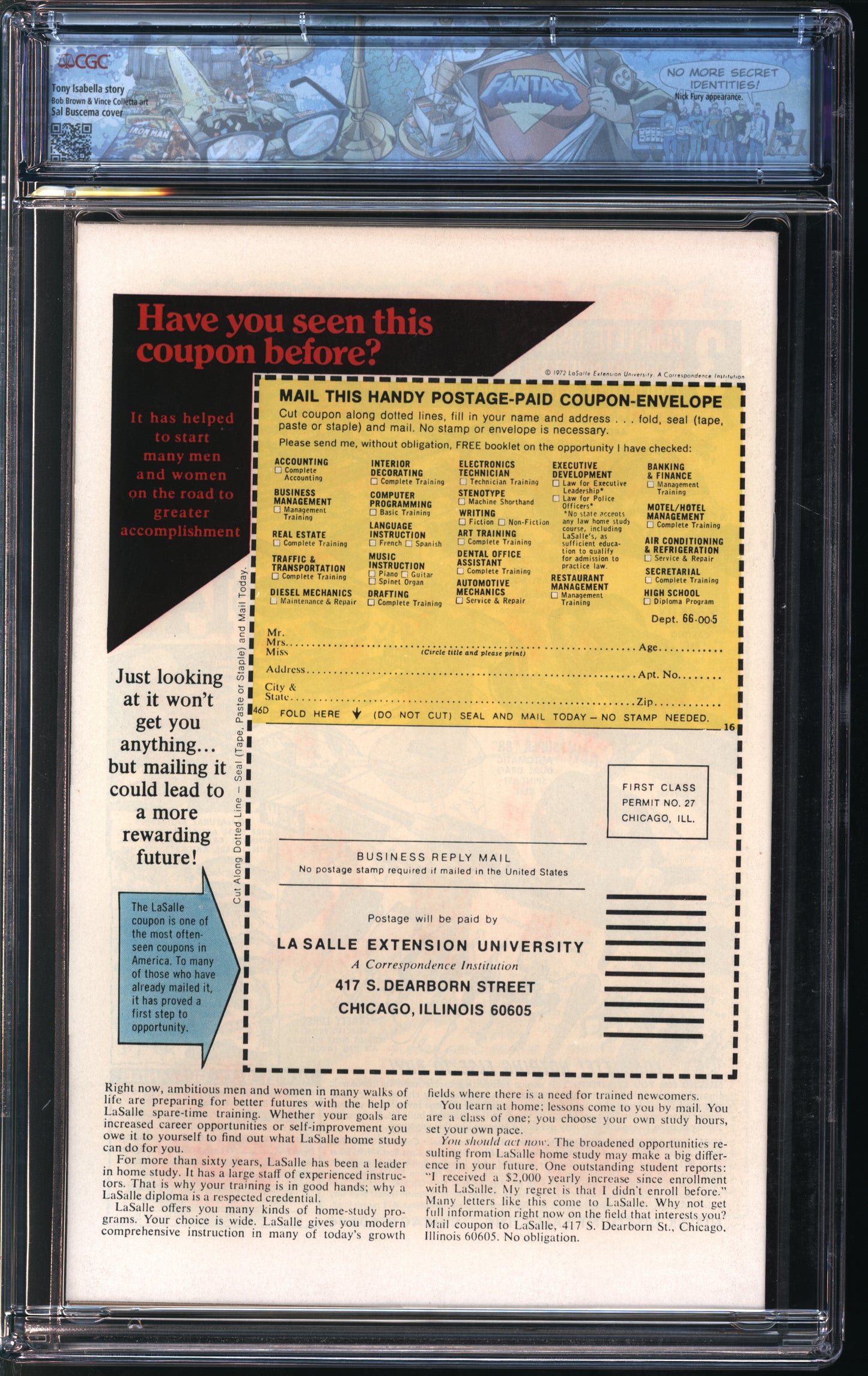 Marvel Comics Daredevil #123 7/75 FANTAST CGC 9.6 Off-White to White Pages