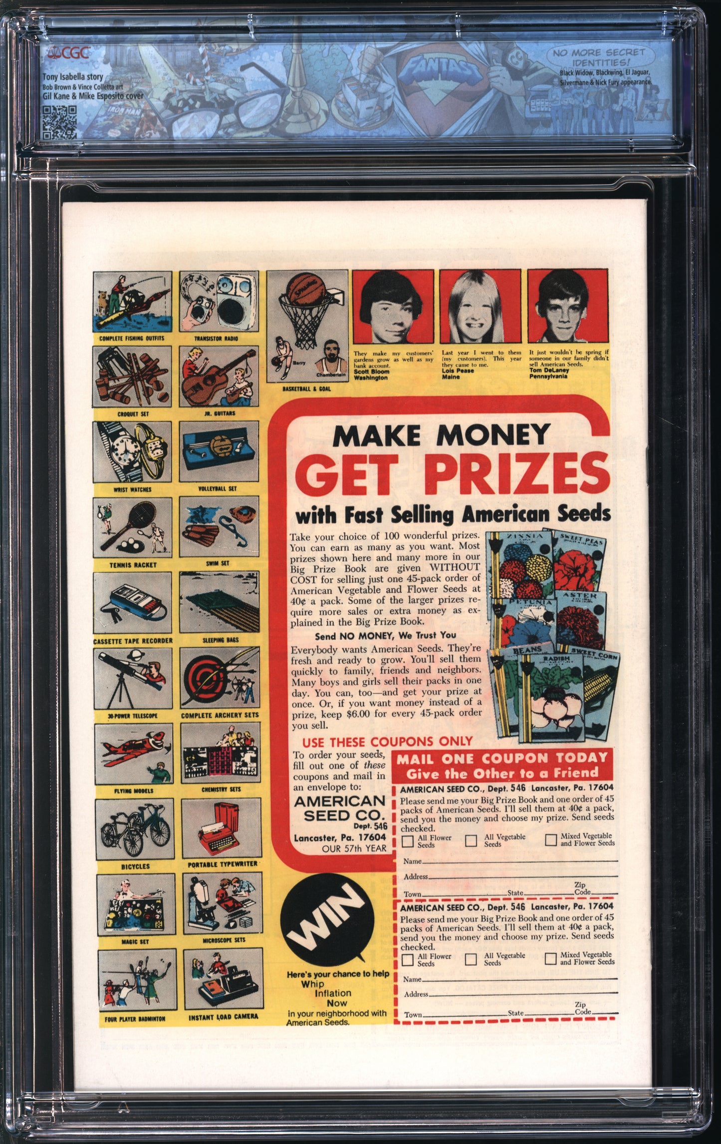 Marvel Comics Daredevil #122 6/75 FANTAST CGC 9.6 Off-White to White Pages