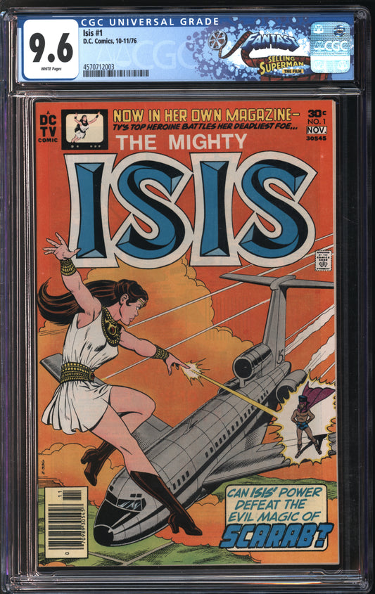 D.C. Comics Isis #1 10-11/76 FANTAST CGC 9.6 White Pages