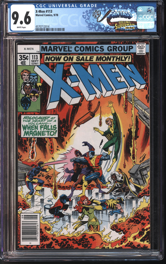 Marvel Comics X-Men #113 9/78 FANTAST CGC 9.6 White Pages