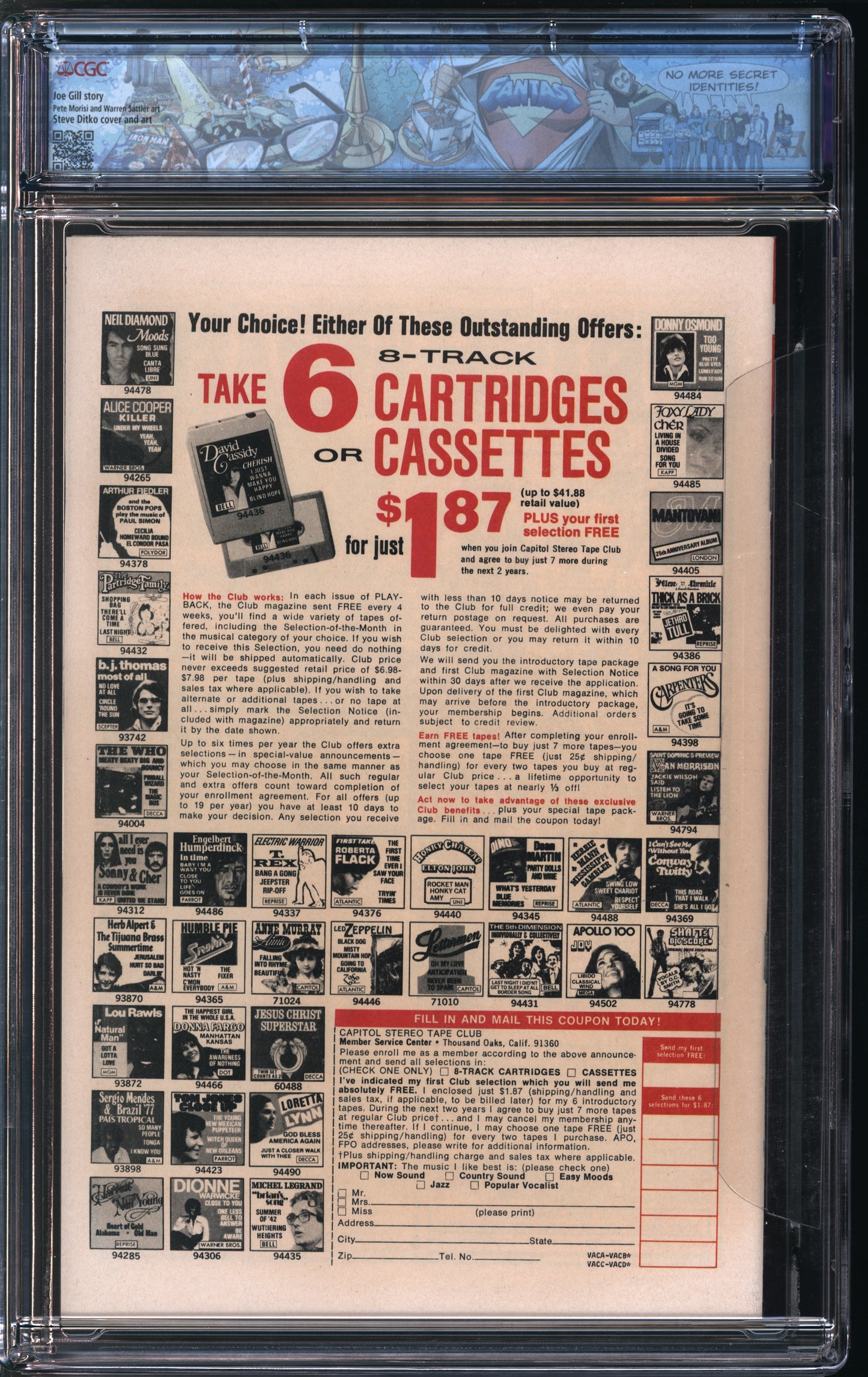 Charlton Comics Many Ghosts of Dr. Graves #40 7/73 FANTAST CGC 9.6 White Pages