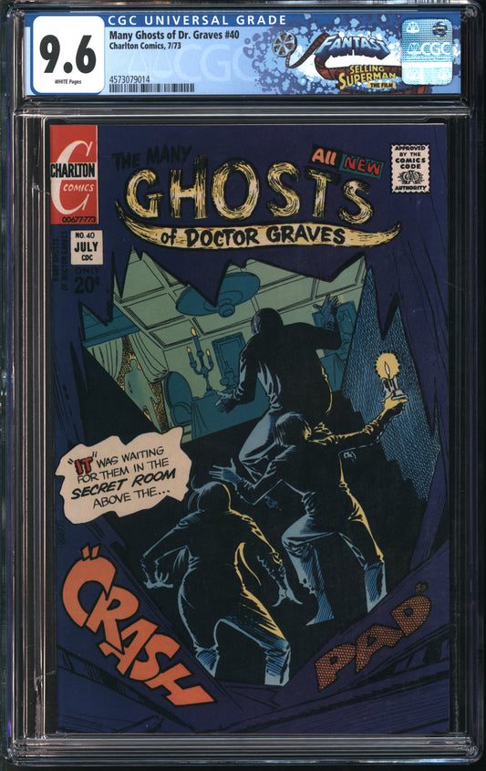 Charlton Comics Many Ghosts of Dr. Graves #40 7/73 FANTAST CGC 9.6 White Pages