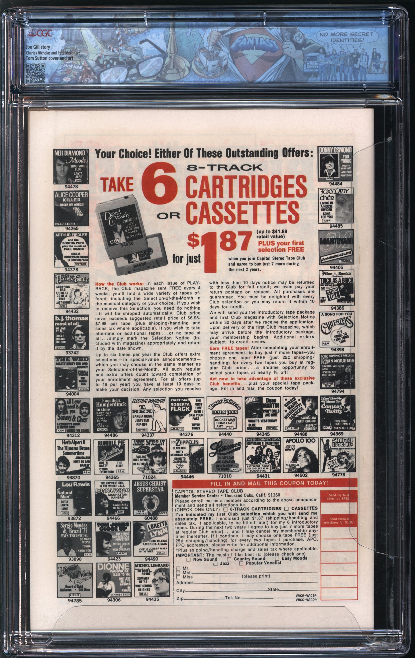 Charlton Comics Many Ghosts of Dr. Graves #39 6/73 FANTAST CGC 9.6 Off-White to White Pages