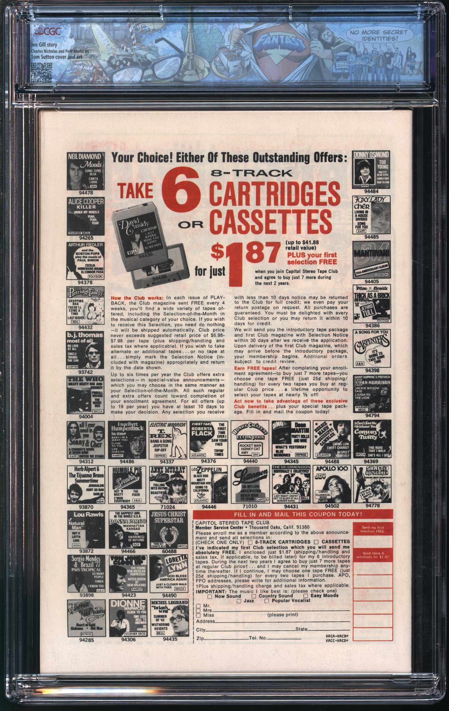 Charlton Comics Many Ghosts of Dr. Graves #39 6/73 FANTAST CGC 9.6 Cream to Off-White Pages
