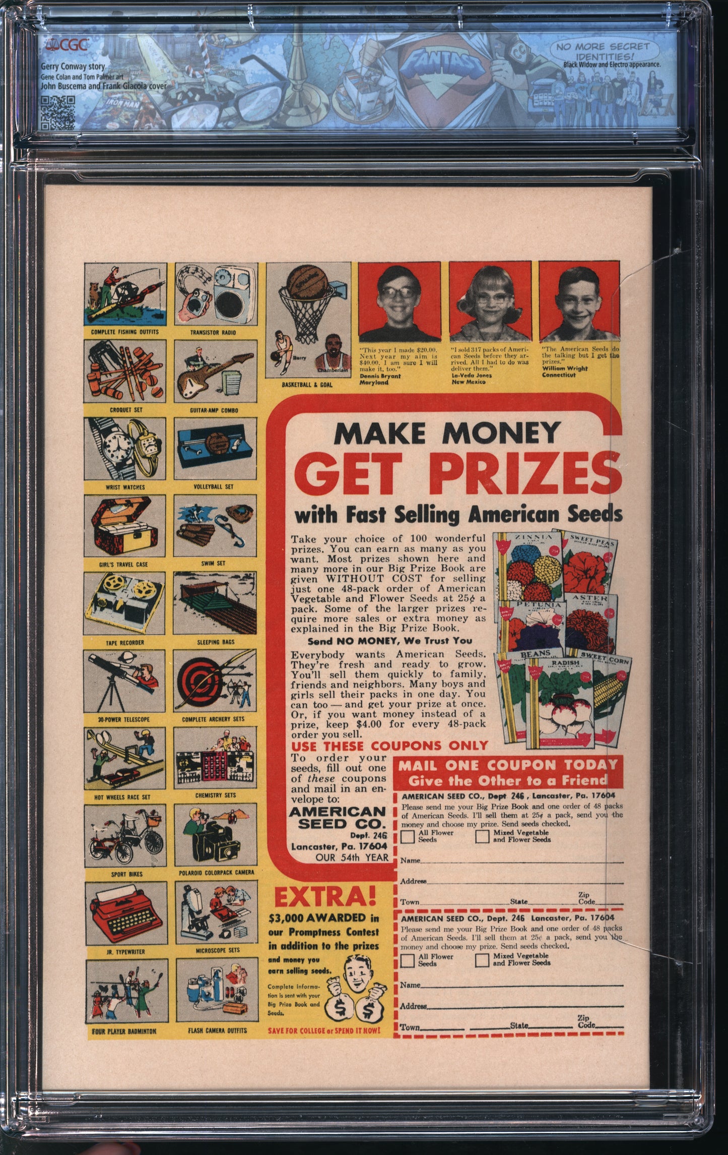Marvel Comics Daredevil #87 5/72 FANTAST CGC 9.8 White Pages