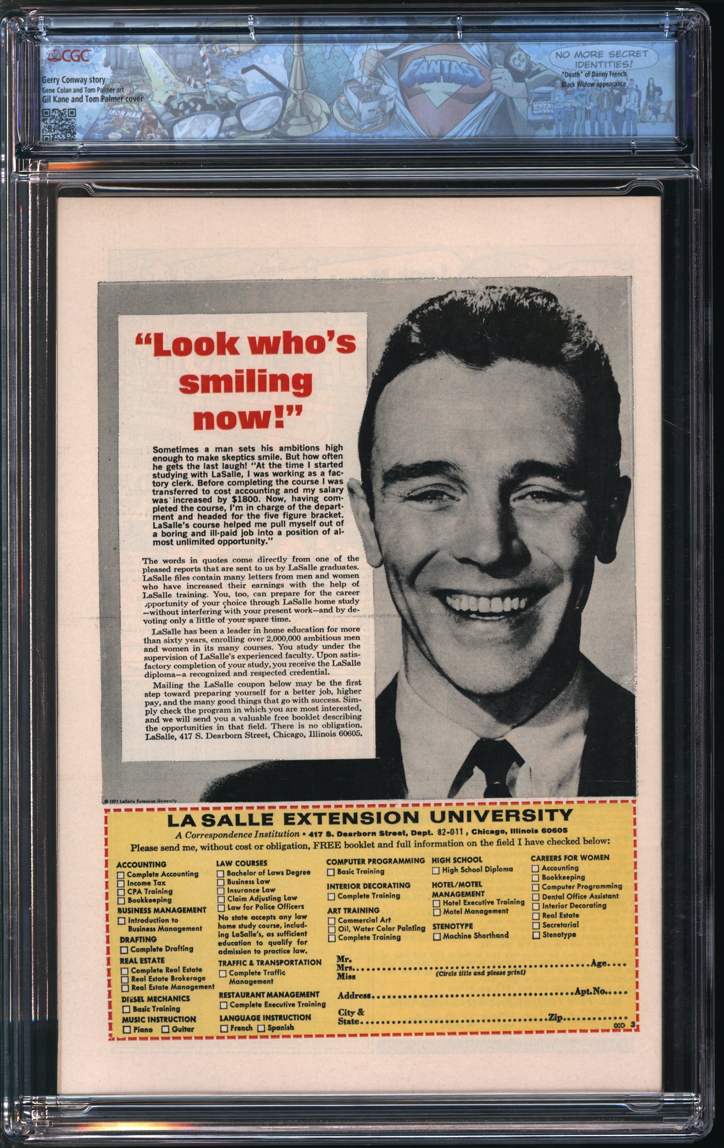 Marvel Comics Daredevil #94 12/72 FANTAST CGC 9.4 White Pages
