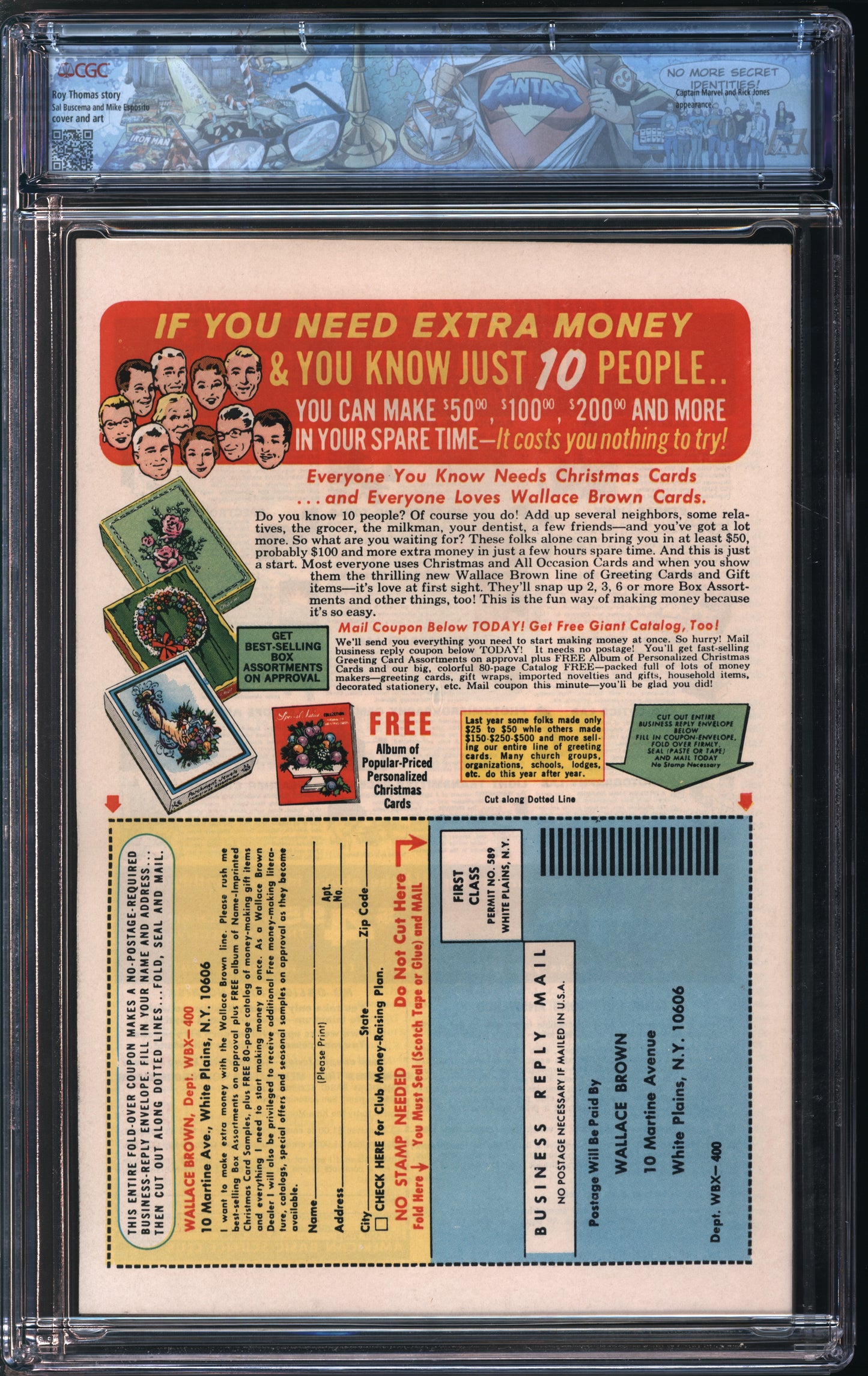 Marvel Comics Sub-Mariner #30 10/70 FANTAST CGC 9.8 Off-White to White Pages