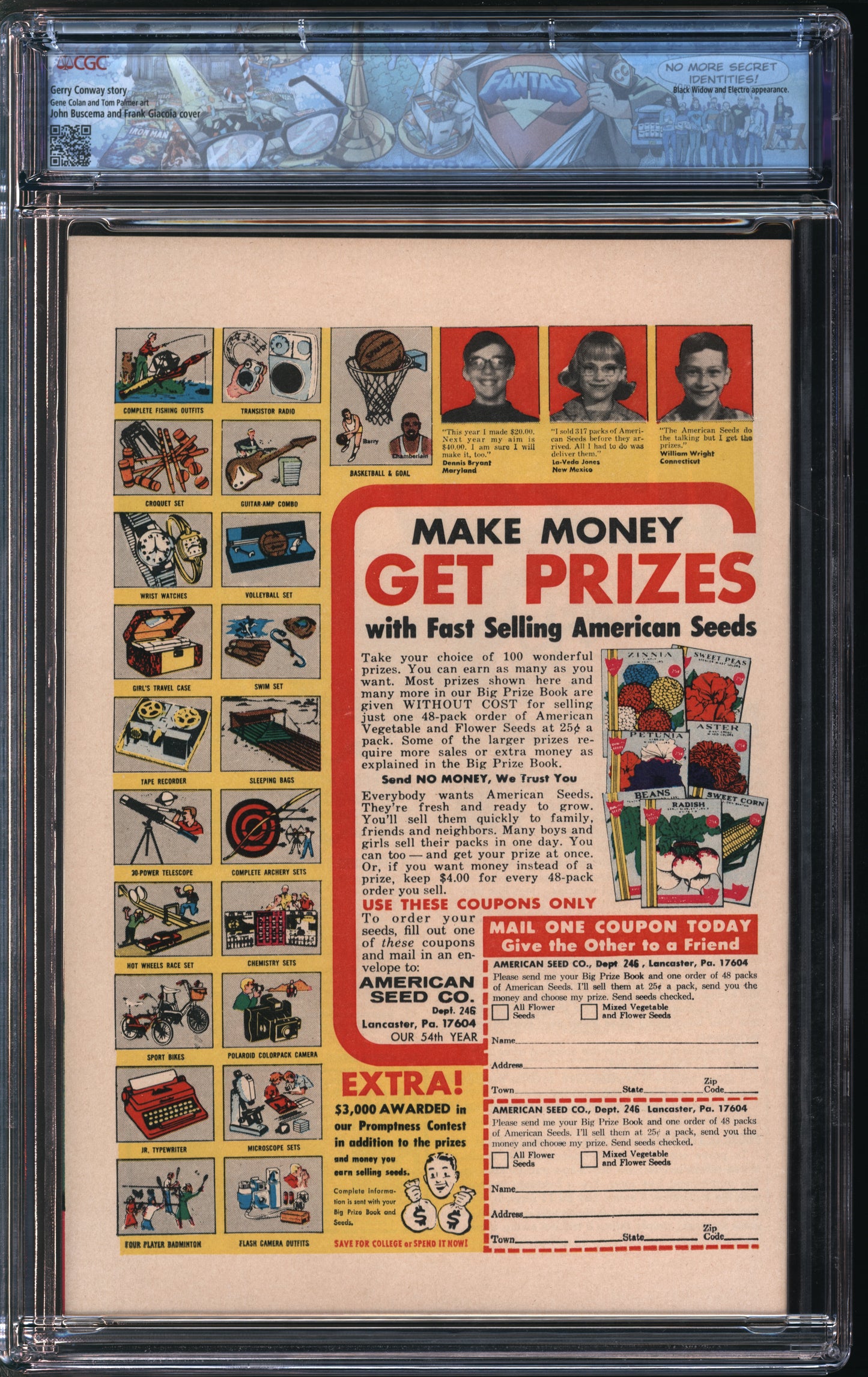 Marvel Comics Daredevil #87 5/72 FANTAST CGC 9.8 White Pages